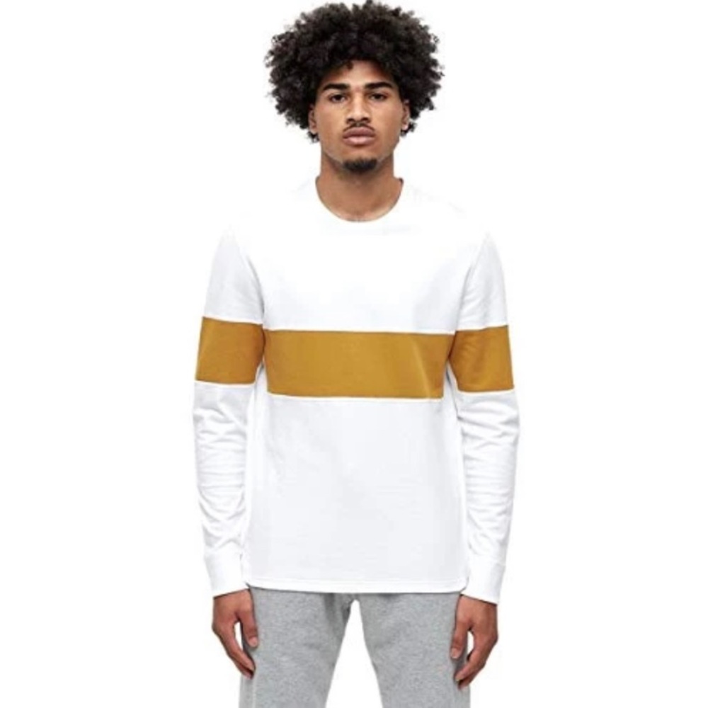 Reigning Champ Three End Terry Rugby Crewneck Shirt Casual Cotton Sz XS